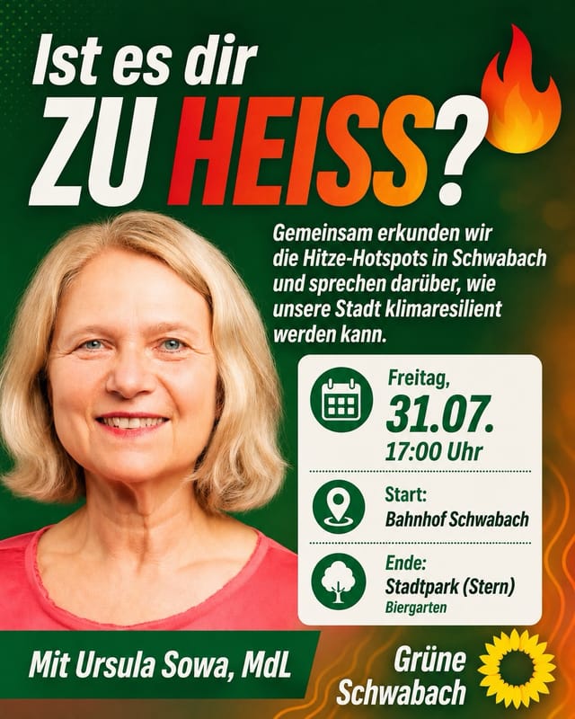 Was tun gegen die Hitze auf Schwabachs Straßen und Plätzen?